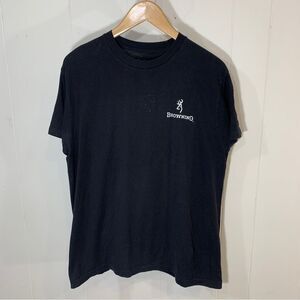 BROWNING Black T Shirt Size Large